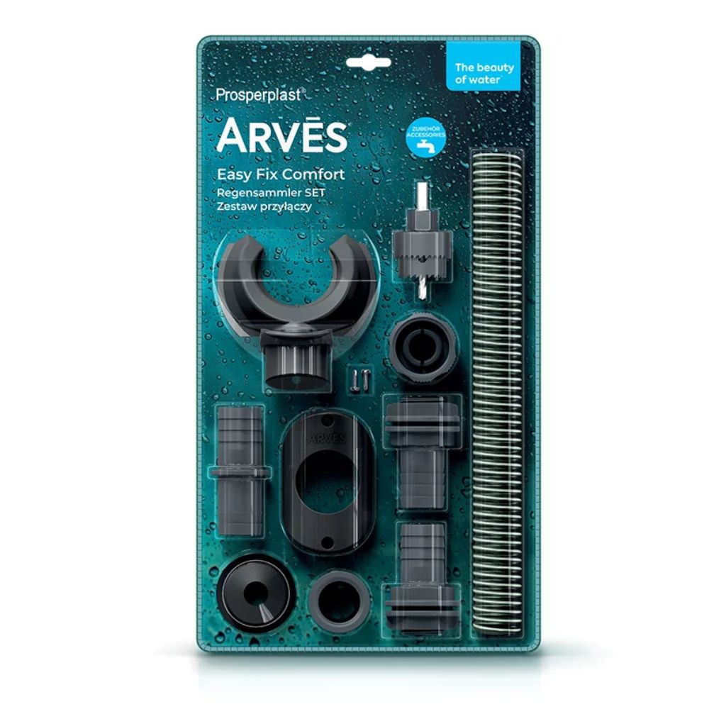 Prijungimo rinkinys ARVES Easy Fix Comfort Prosperplast, šviesus bazaltas |  |  |